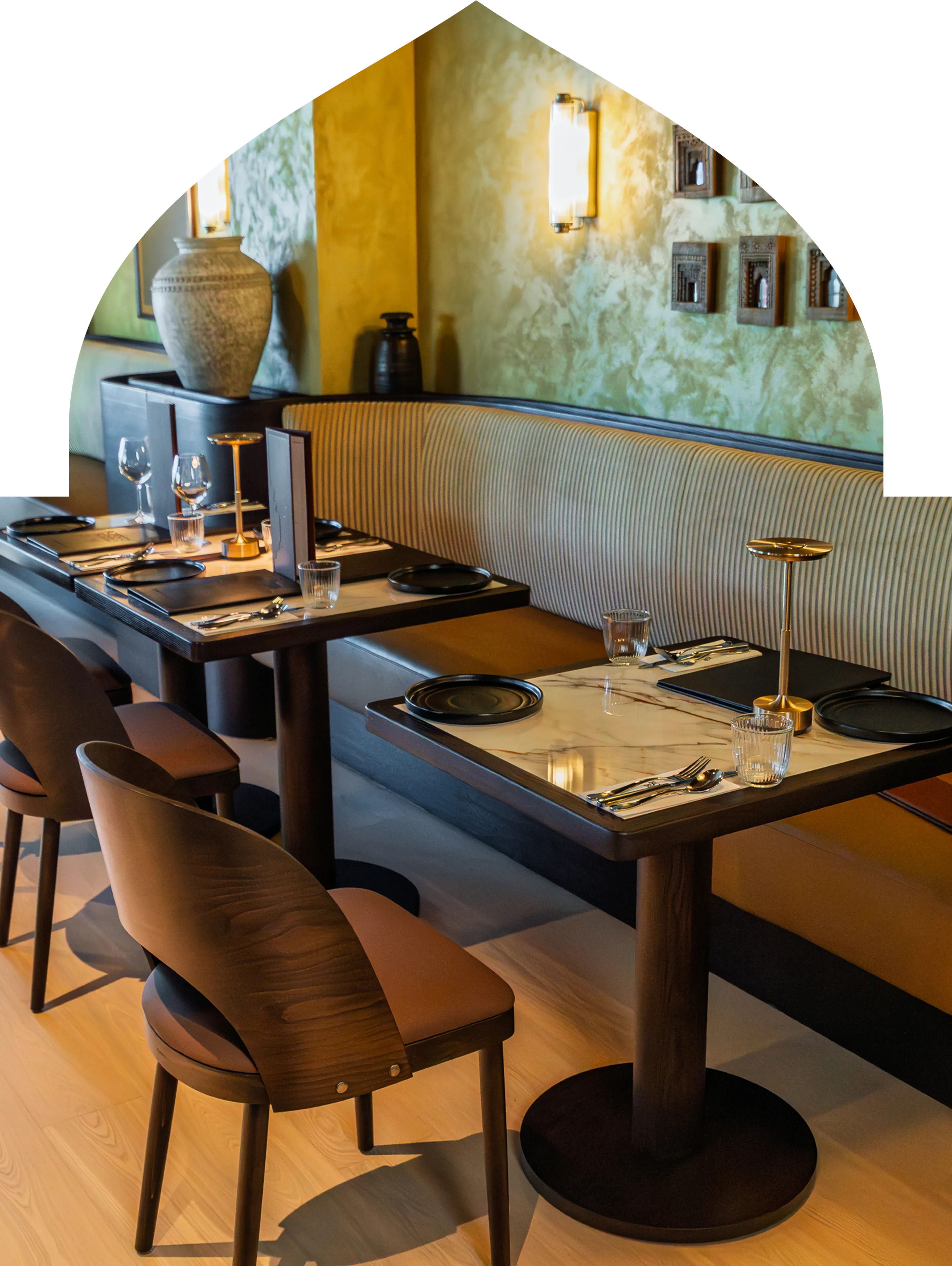 Example booking screen